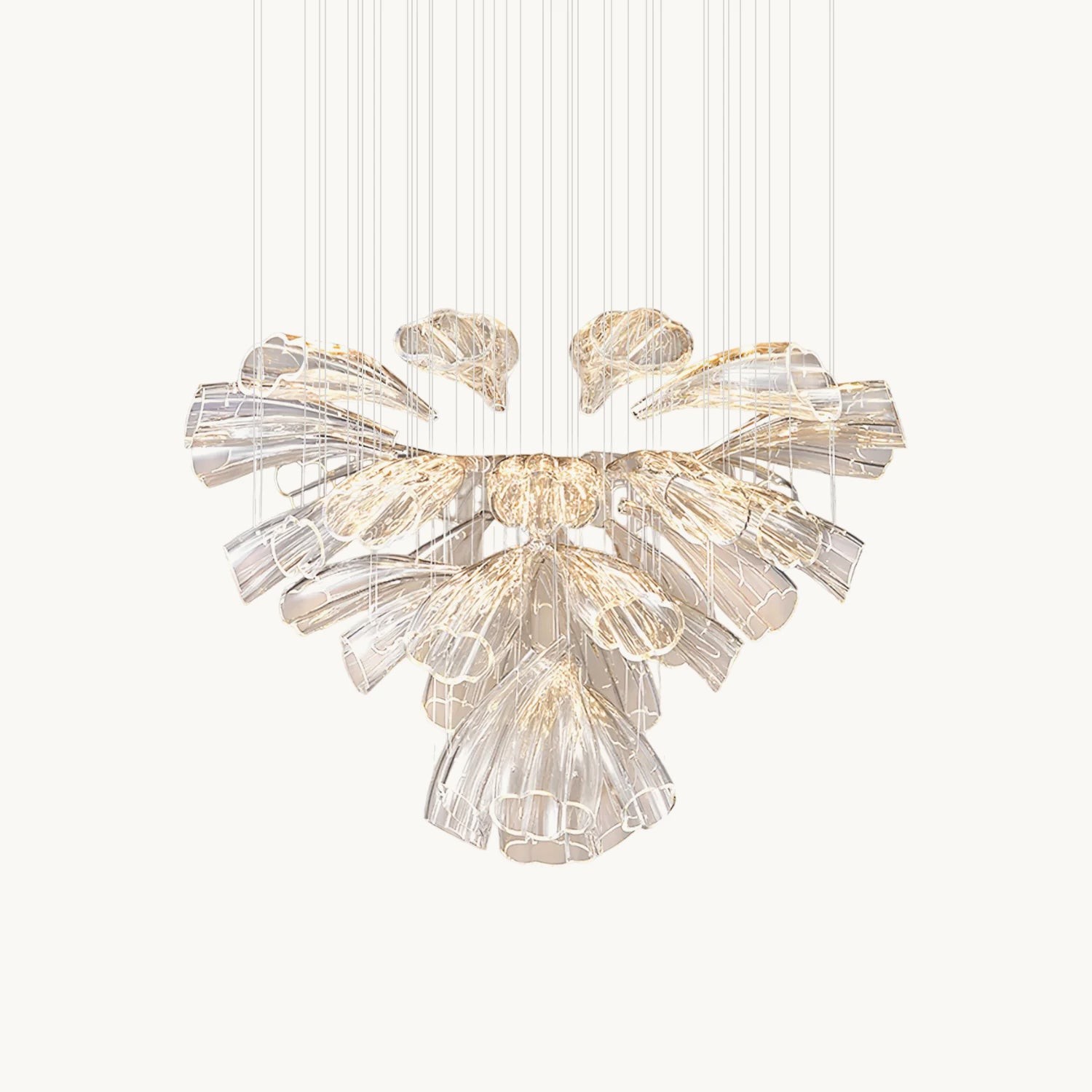 Glazen Lotus Kroonluchter HL1143
