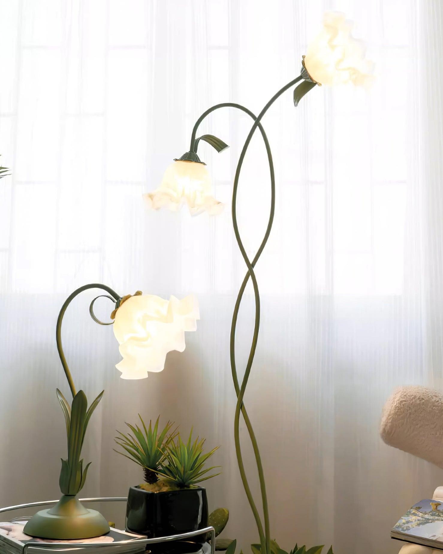 Creatieve multi-kops wikkelbloemvormige vloerlamp HL403
