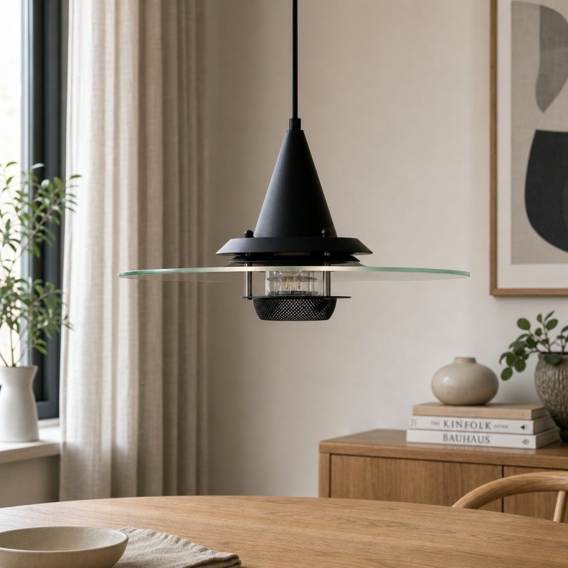 Moxellan Vintage Hanglamp - Moderne UFO-hanglamp voor eetkamer, studio en bar HL3609
