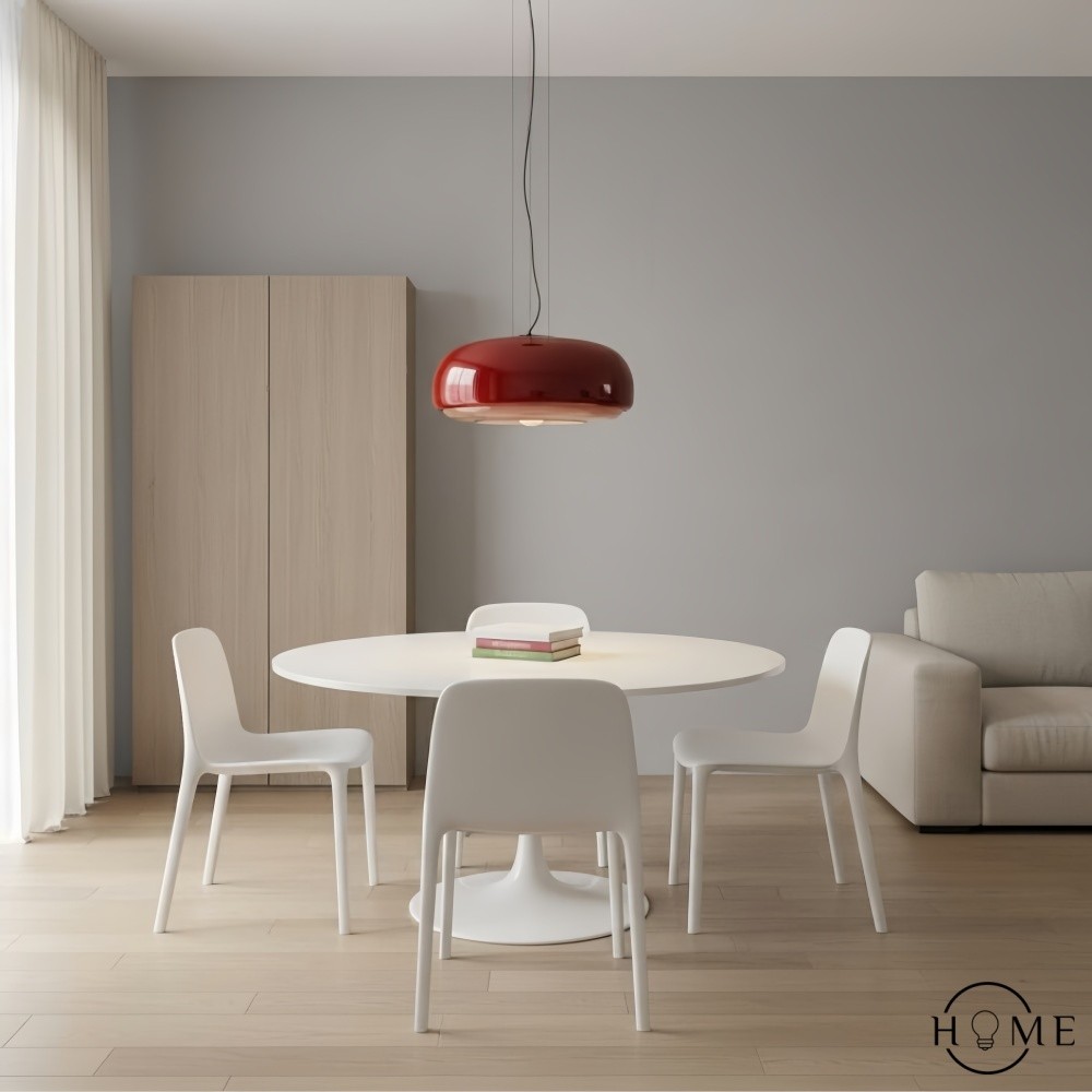 Clinco Macaron Hanglamp met Glas-in-lood - Moderne Hanglamp voor Eetkamer en Slaapkamer HL1098