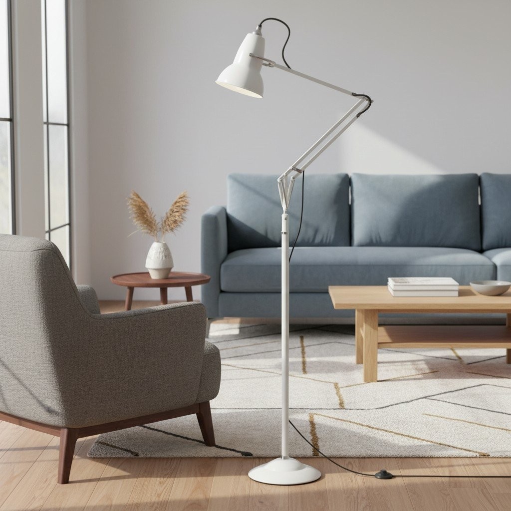 Modryx Verstelbare Klassieke Metalen Vloerlamp - Moderne Richtbare Vloerlamp voor de Woonkamer HL2340