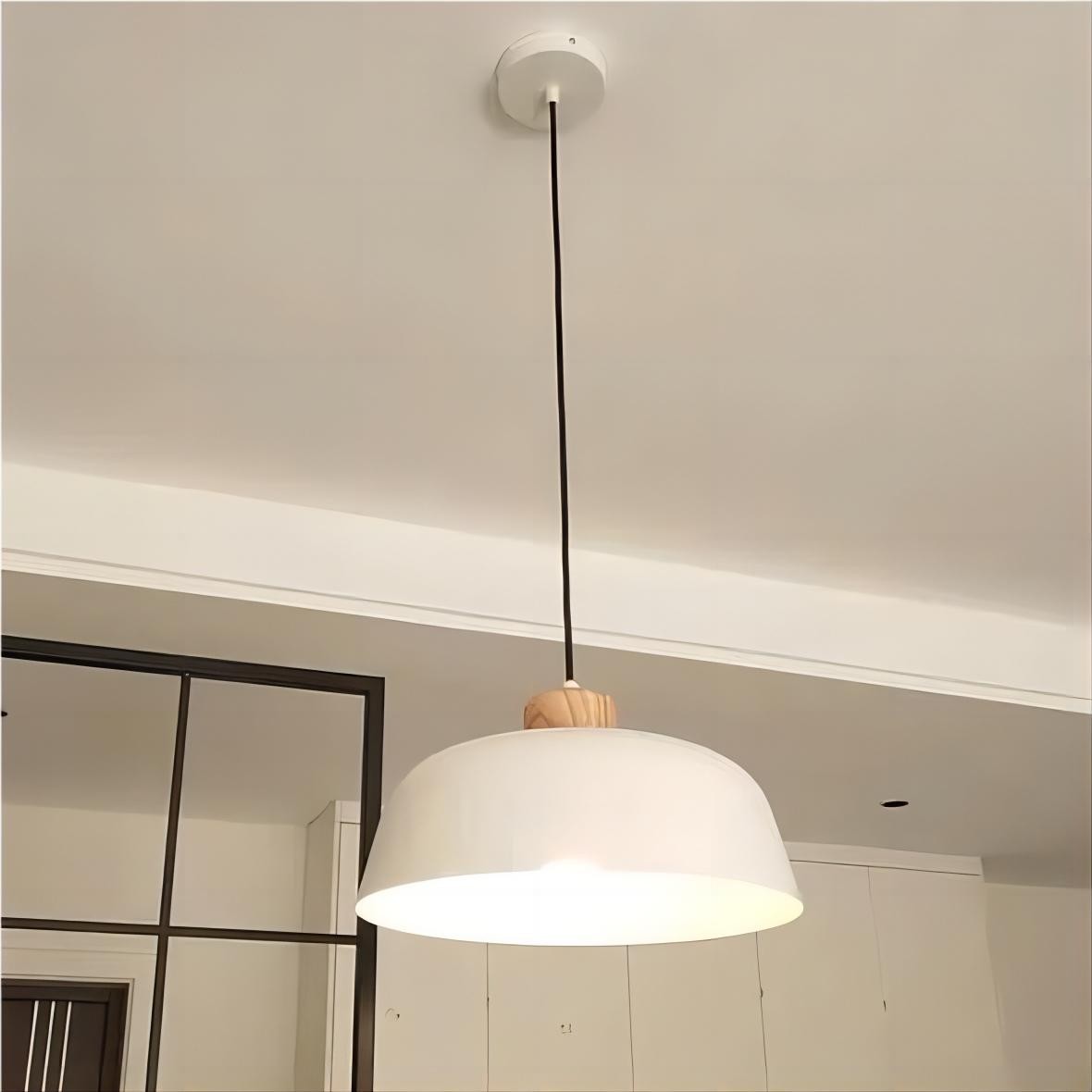Scandinavische Houten Kom Vorm Keuken Hanglamp HL101