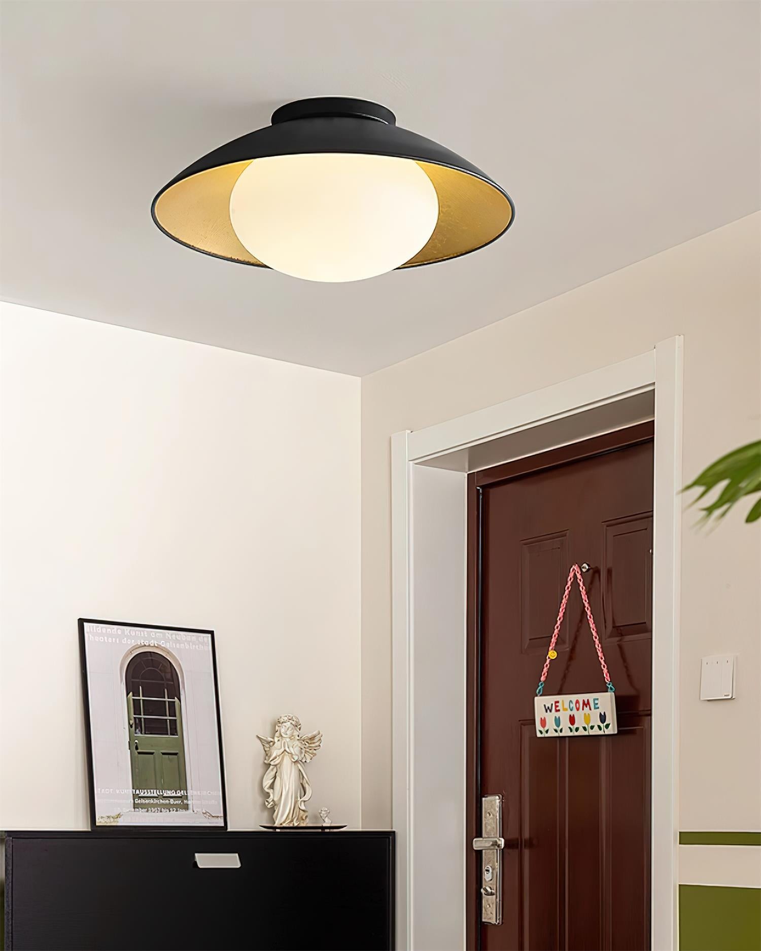 Franse Retro Vliegende Schotel Kom Plafondlamp HL713