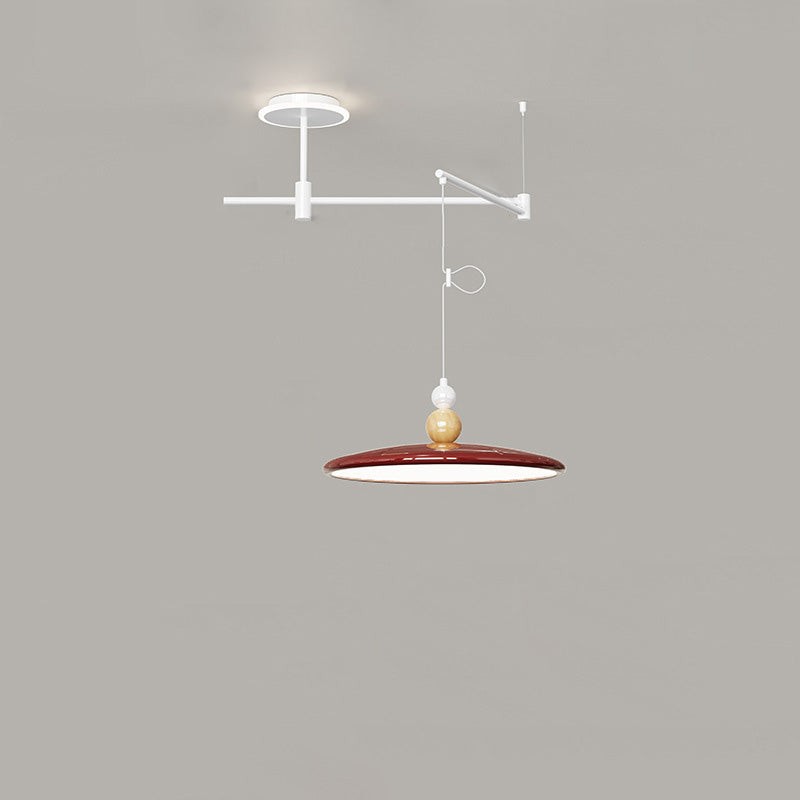 Nordic Iron Flying Saucer LED verplaatsbare rocker arm hanglamp HL1107