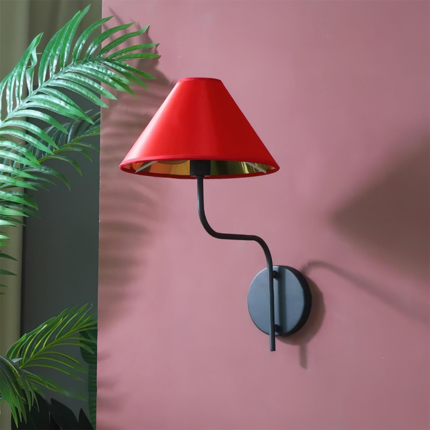 Scharlakenrode wandlamp HL2772