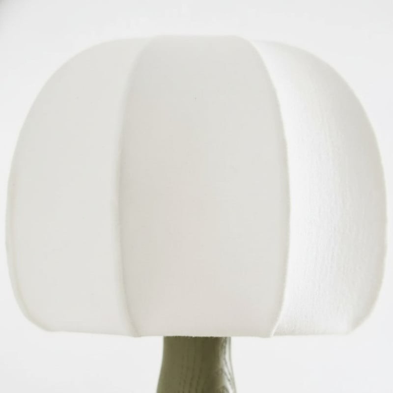 Savara moderne wandlamp met gebogen voet - zachte, diffuus verlichte stoffen kap voor hallen en woonkamers HL1902