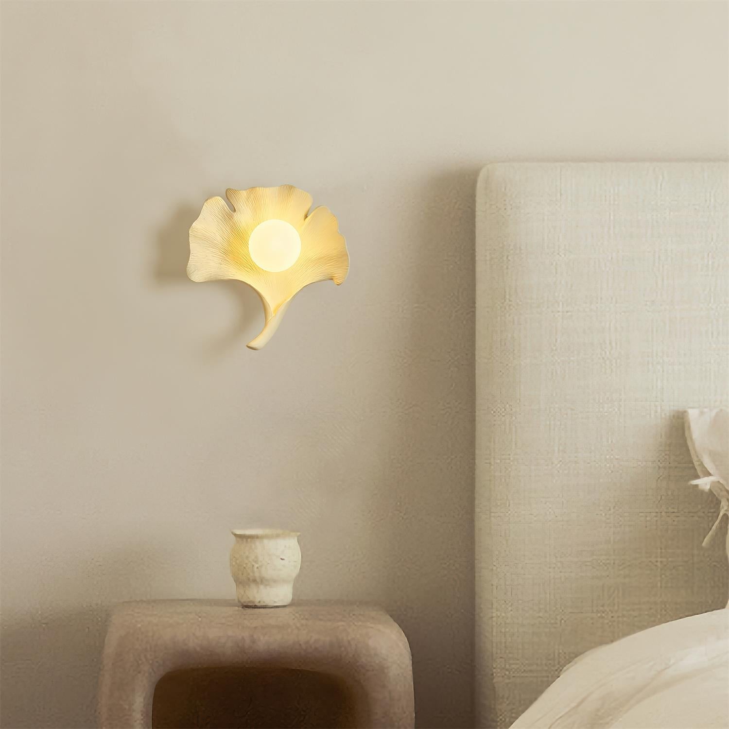 Vintage Ginkgo Blad Hars Wandlamp HL527