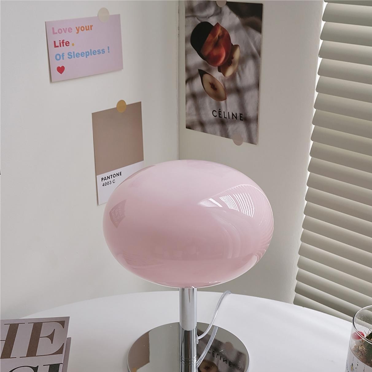 Lollipop Minimalistische Bauhaus Glazen Tafellamp HL81
