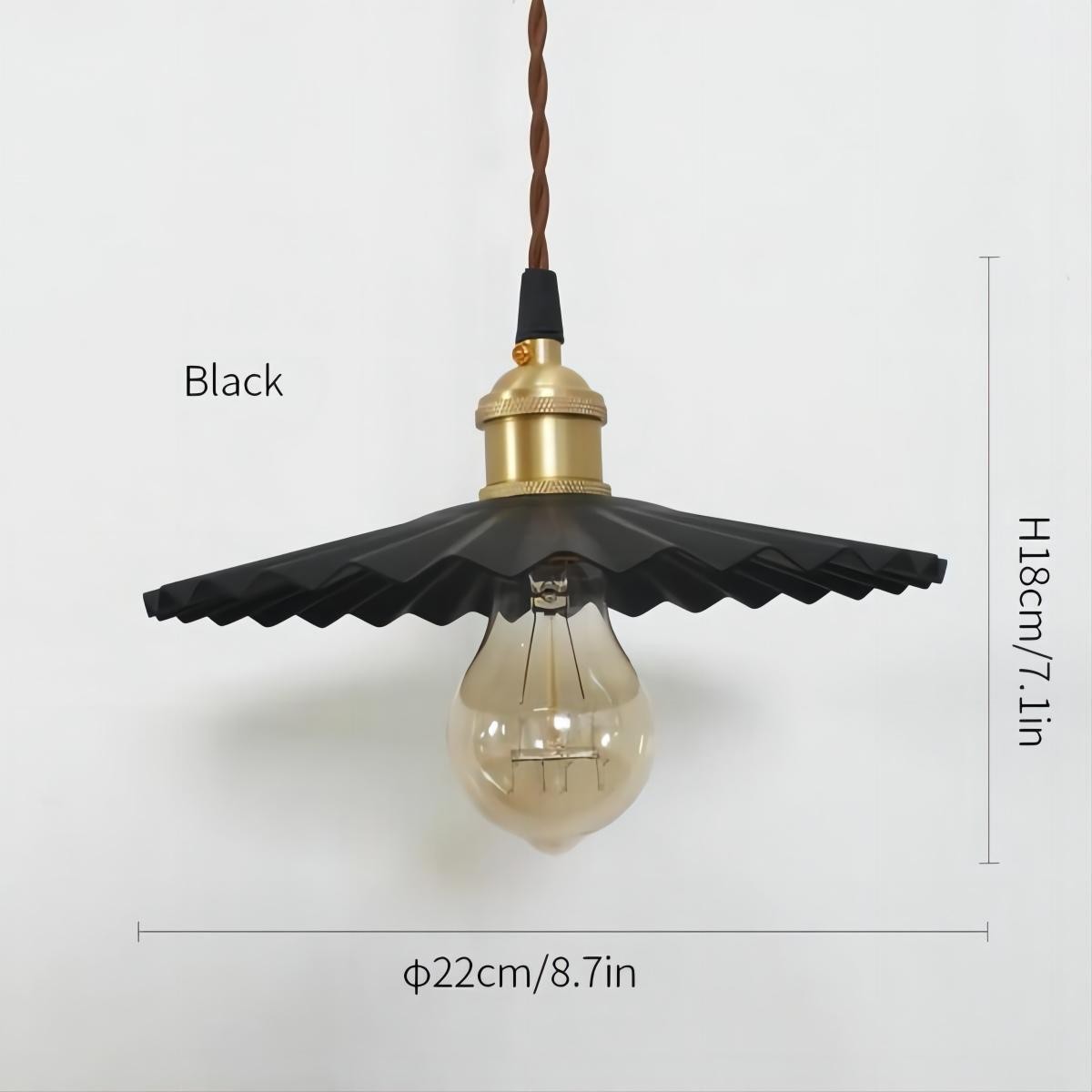 Koperen paraplu hanglamp