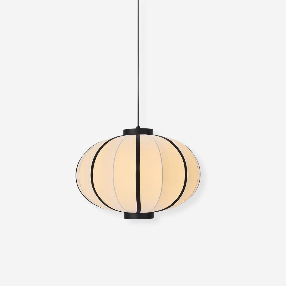 Minimalistische zwart-witte lantaarn hanglamp HL816