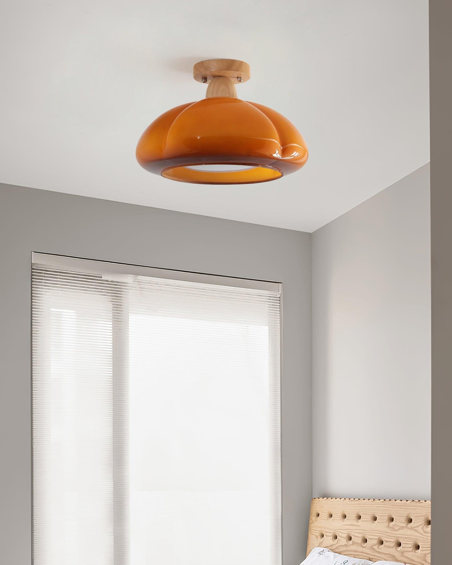 Pompoen Glazen Plafondlamp Voor Keuken HL493