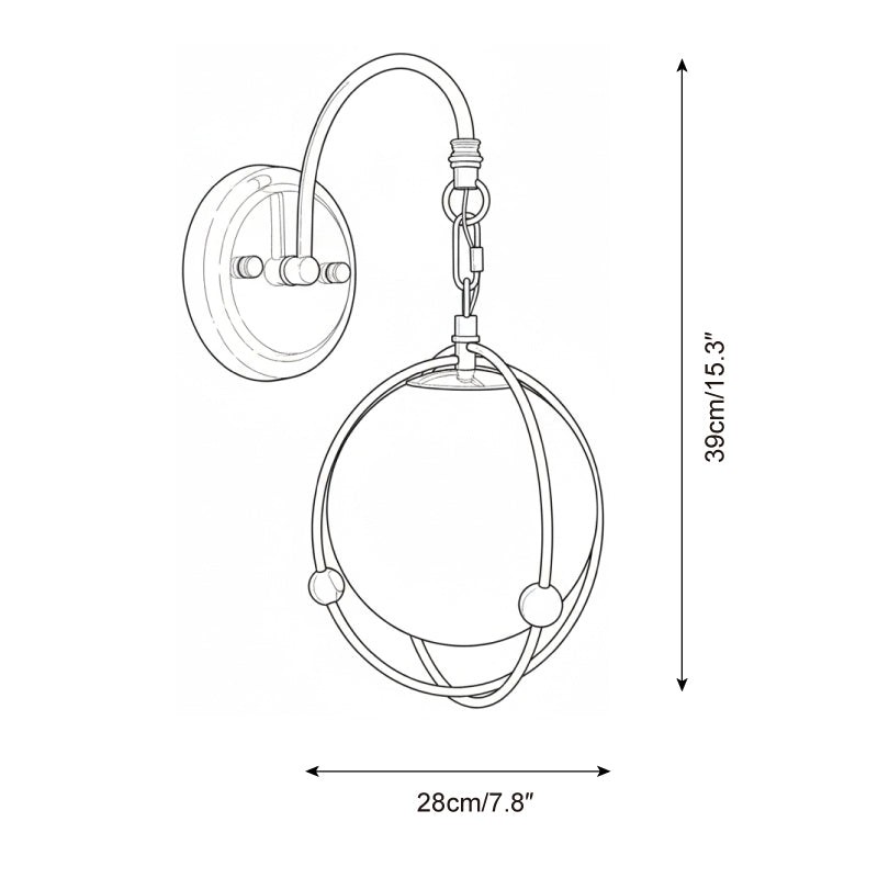 Saturn Hoop wandlamp HL2792