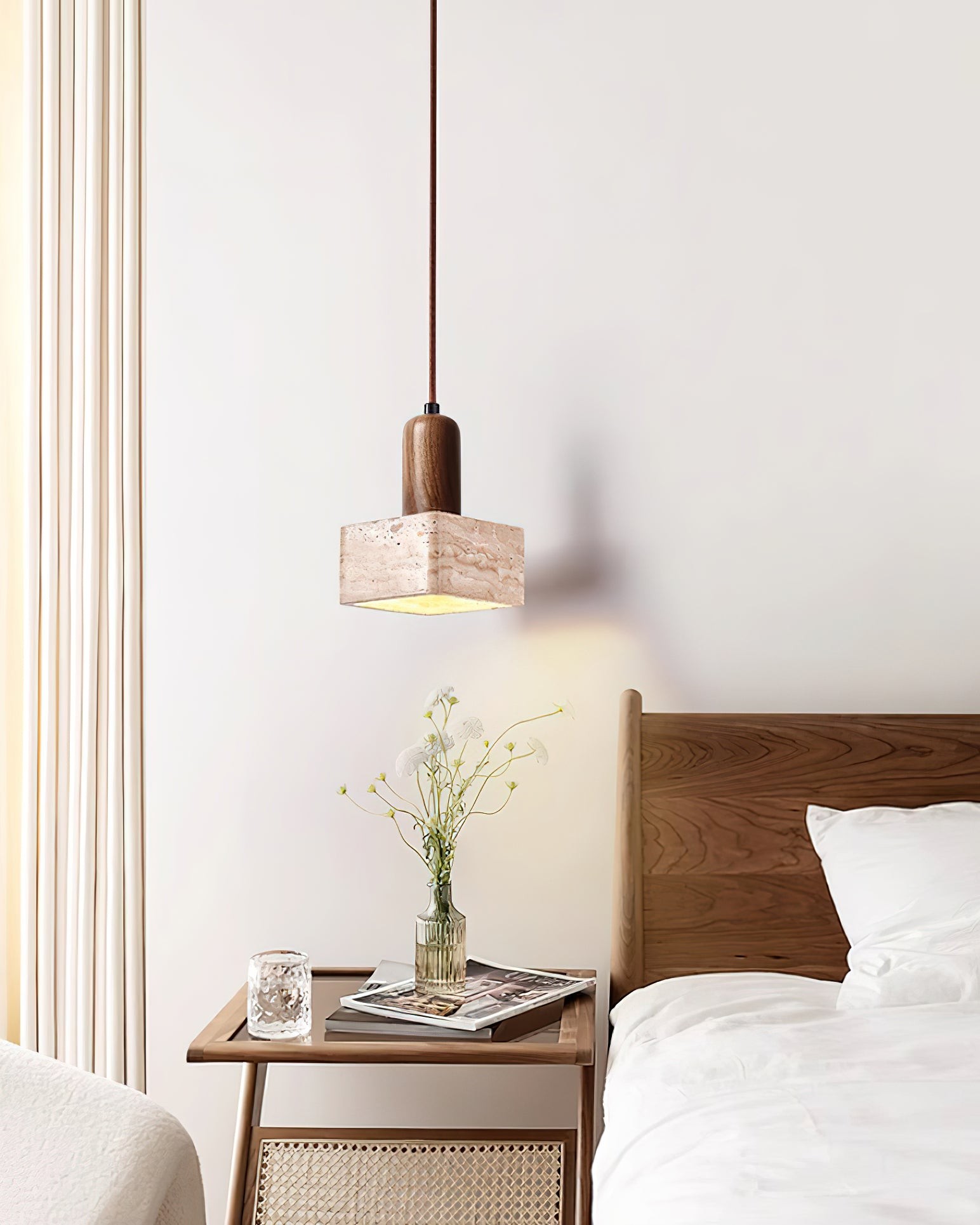 Eenvoudige elegante vierkante rechthoekige hanglamp HL903