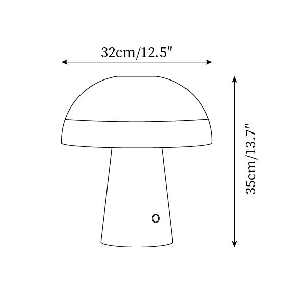 Nordic minimalistische stijl paddenstoelvormige tafellamp HL818