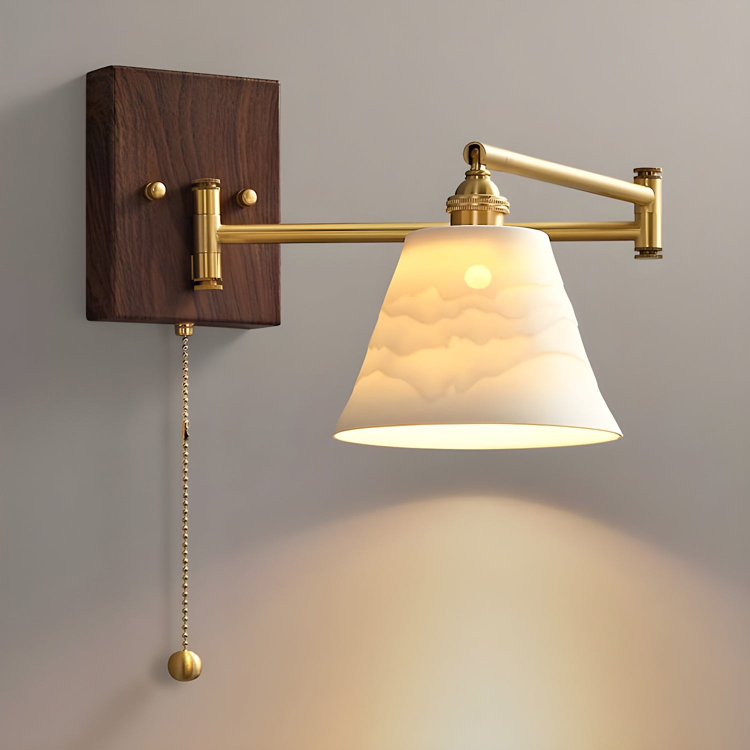Keramische geometrie wandlamp HL499
