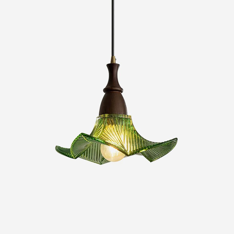 Lila glazen hanglamp HL2598