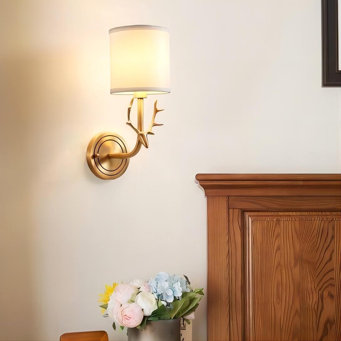 Hertenkop Wandlamp