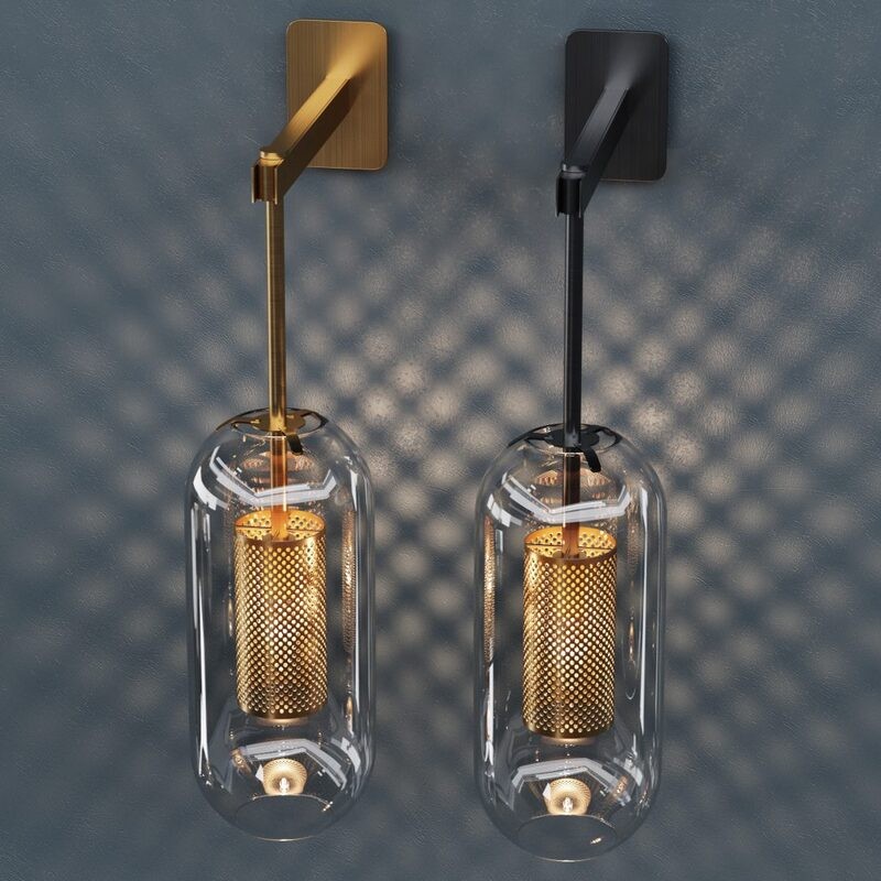 Vadim Geperforeerde Kooi Wandlamp Industrieel