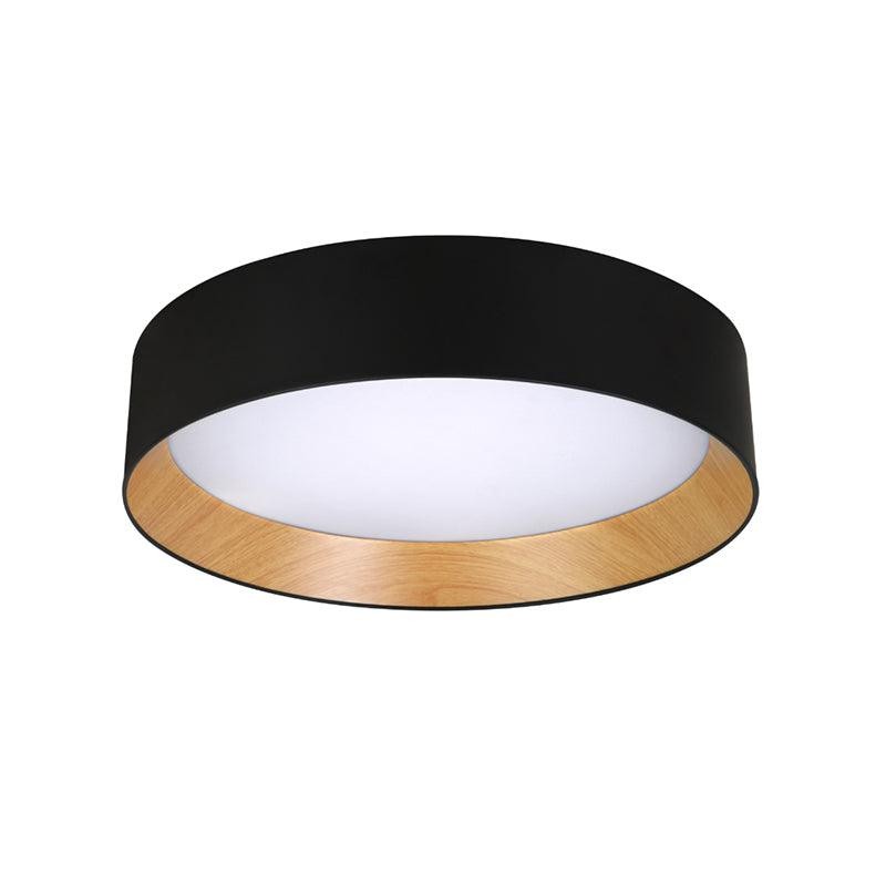 Japanse minimalistische creatieve ronde LED-plafondlamp met houtnerf HL759