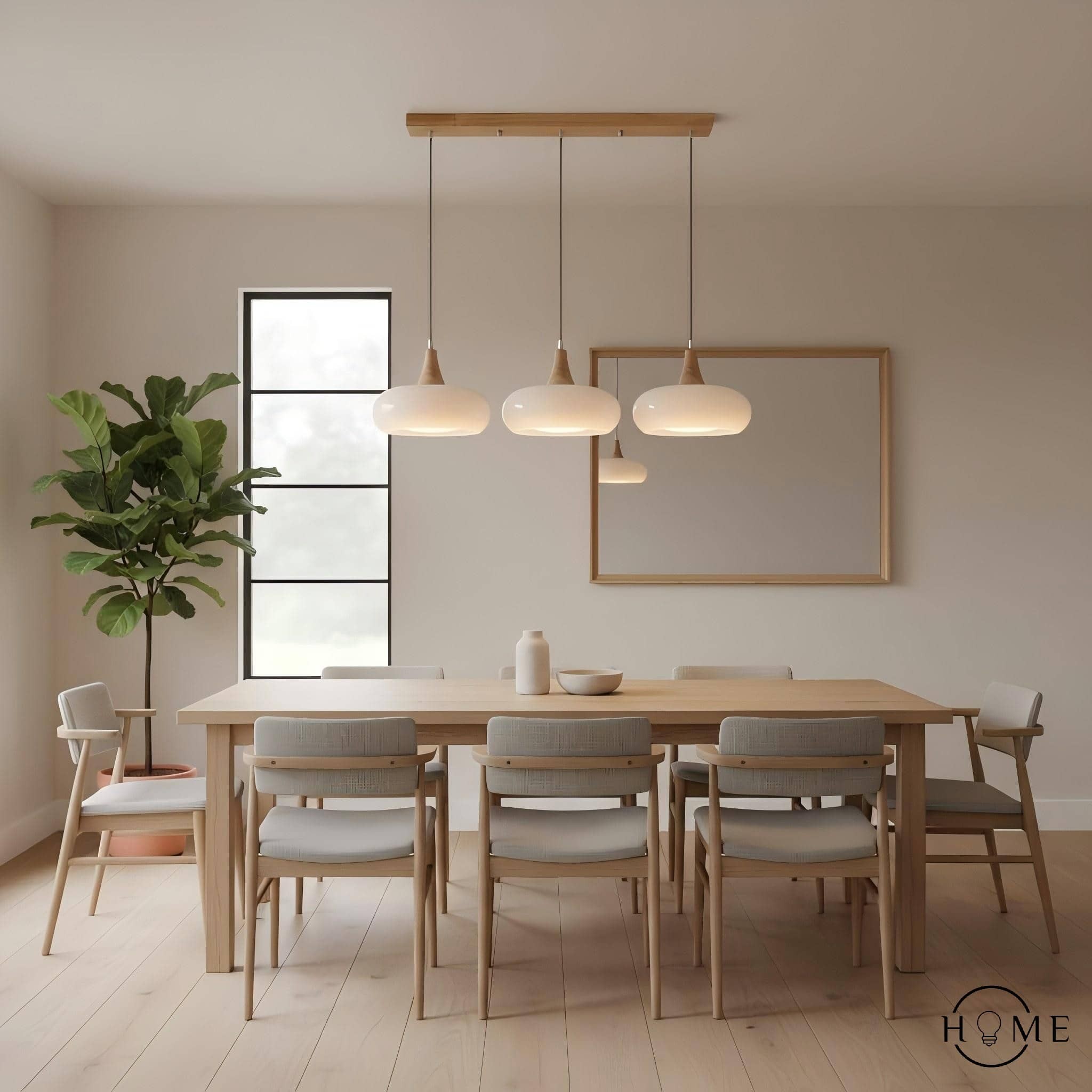 Bauhaus Design Oranje Schijf Hanglamp HL1055
