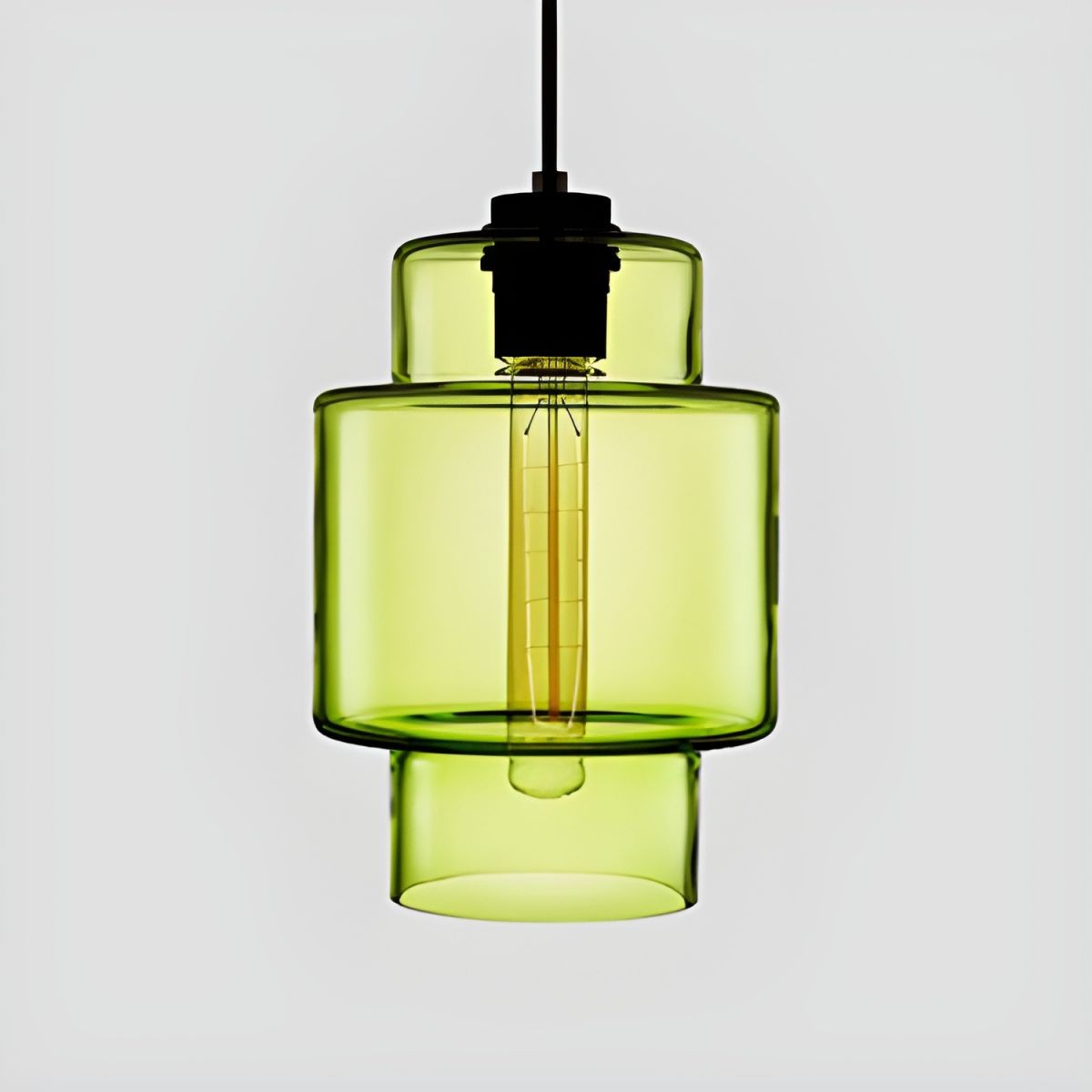 Hanglamp in de Crystalline-serie - Geblazen Glas Veelkleurige Glazen Hanglamp HL1056
