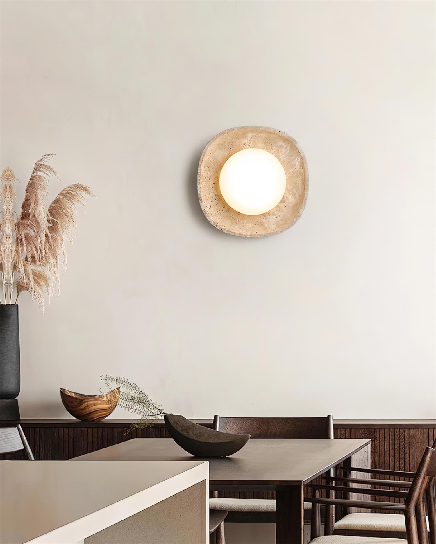 Japanse stijl Wabi-Sabi stenen wandlamp HL442