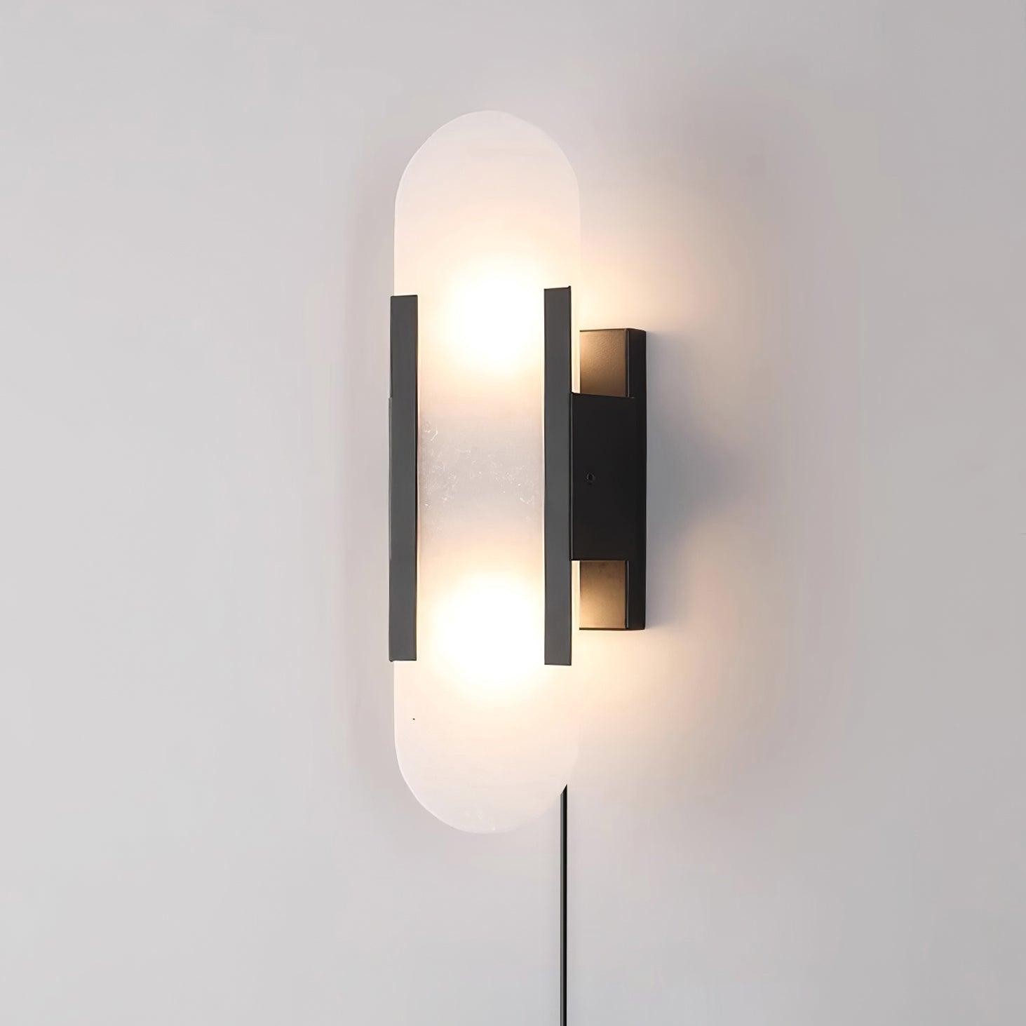 Alabaster Verlengde Plug In Wandlamp HL714