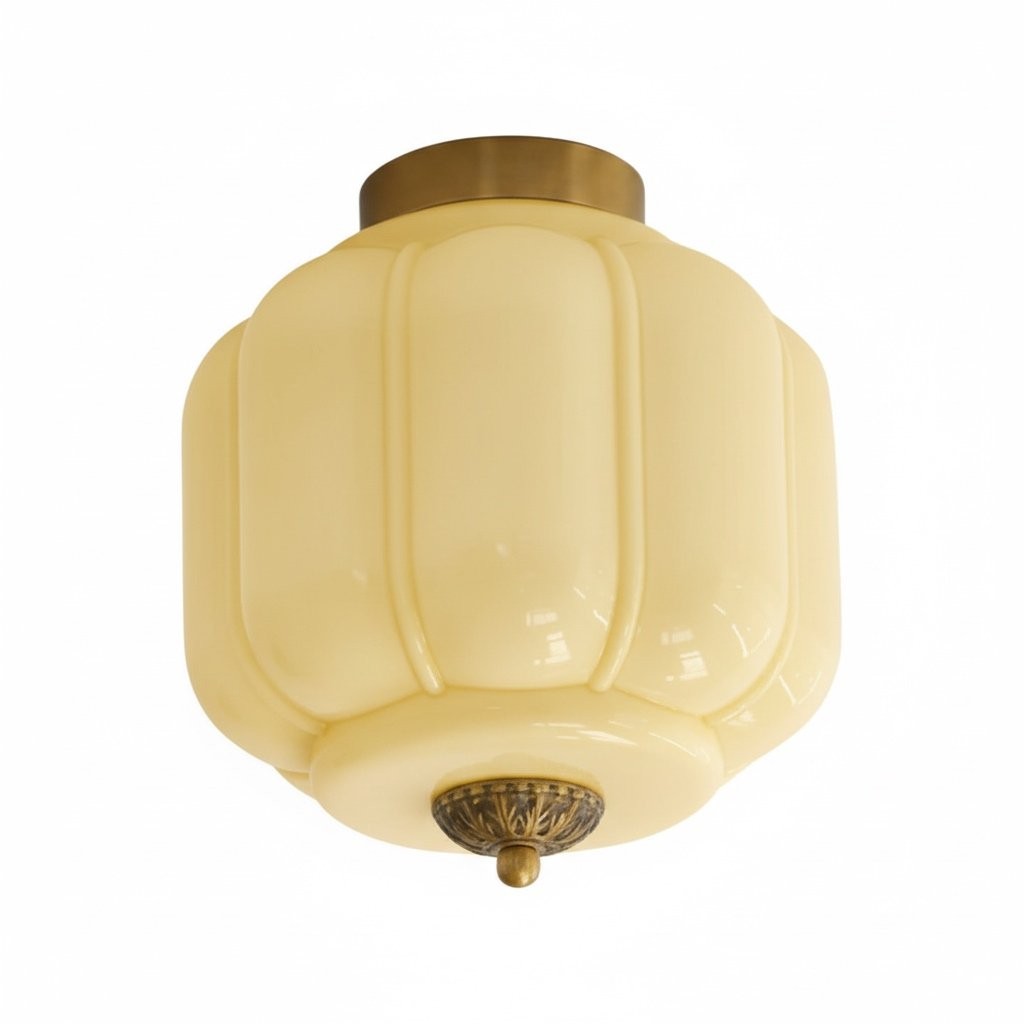 Vintage Eloise melkglas plafondlamp - Vintage Charm Soft Glow HL1650
