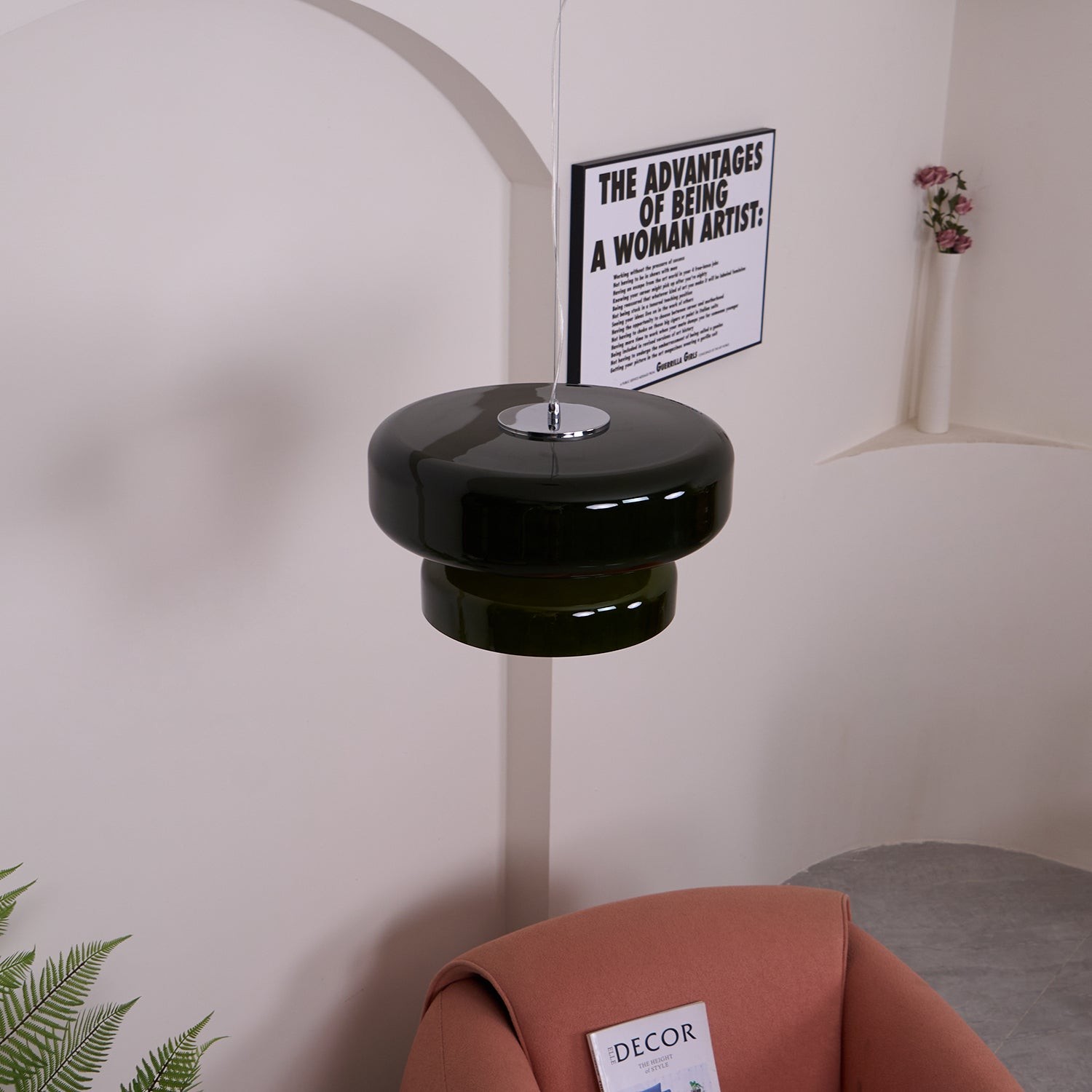 Boheemse Stijl Minimalistische Glazen Hanglamp HL382