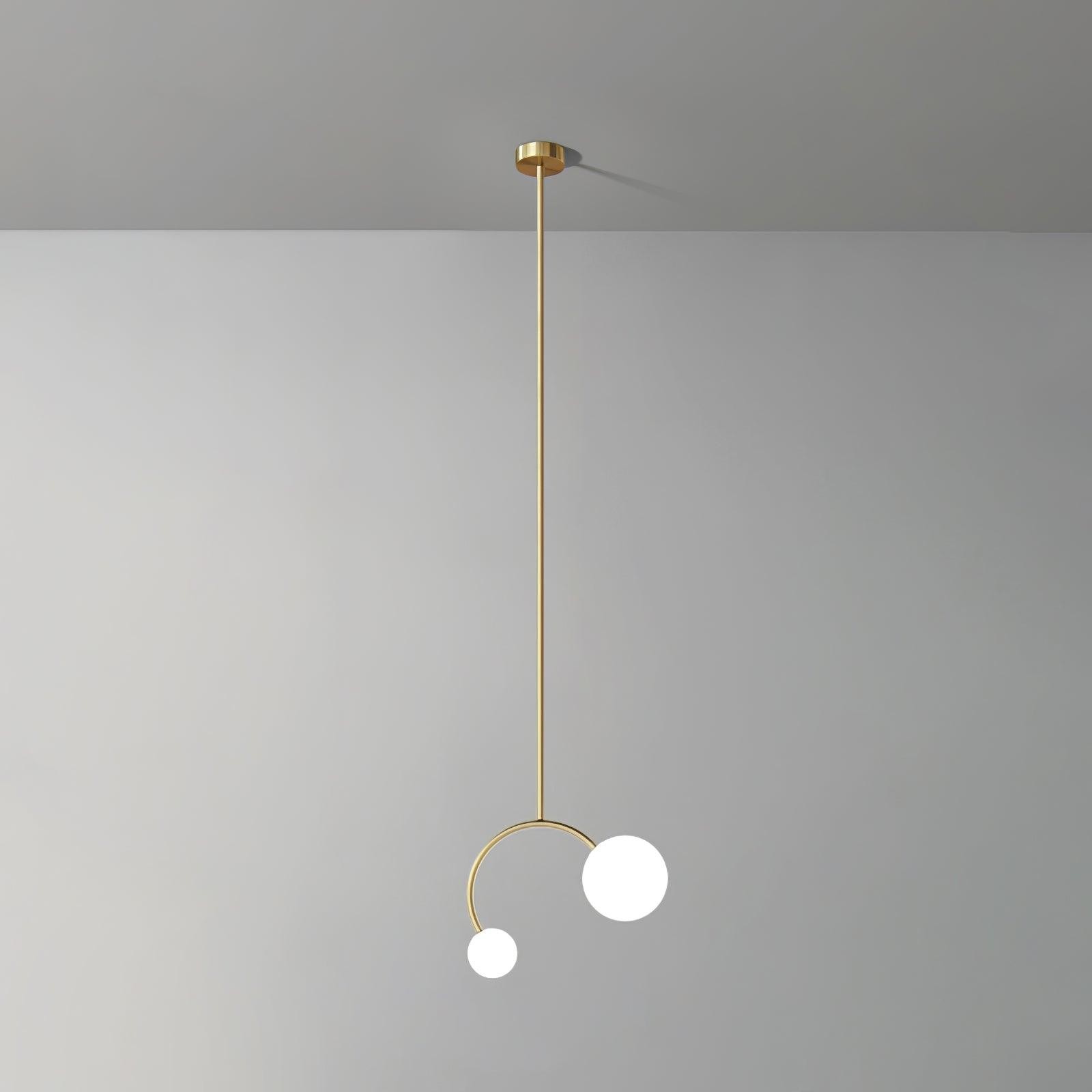 Creatieve dubbele glazen hanglamp HL365