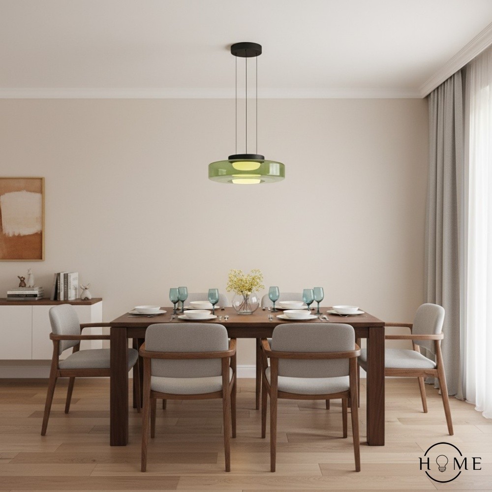 Nora Glazen Schijf Hanglamp - Scandinavische Hanglamp voor Woonkamers en Keukens HL1929