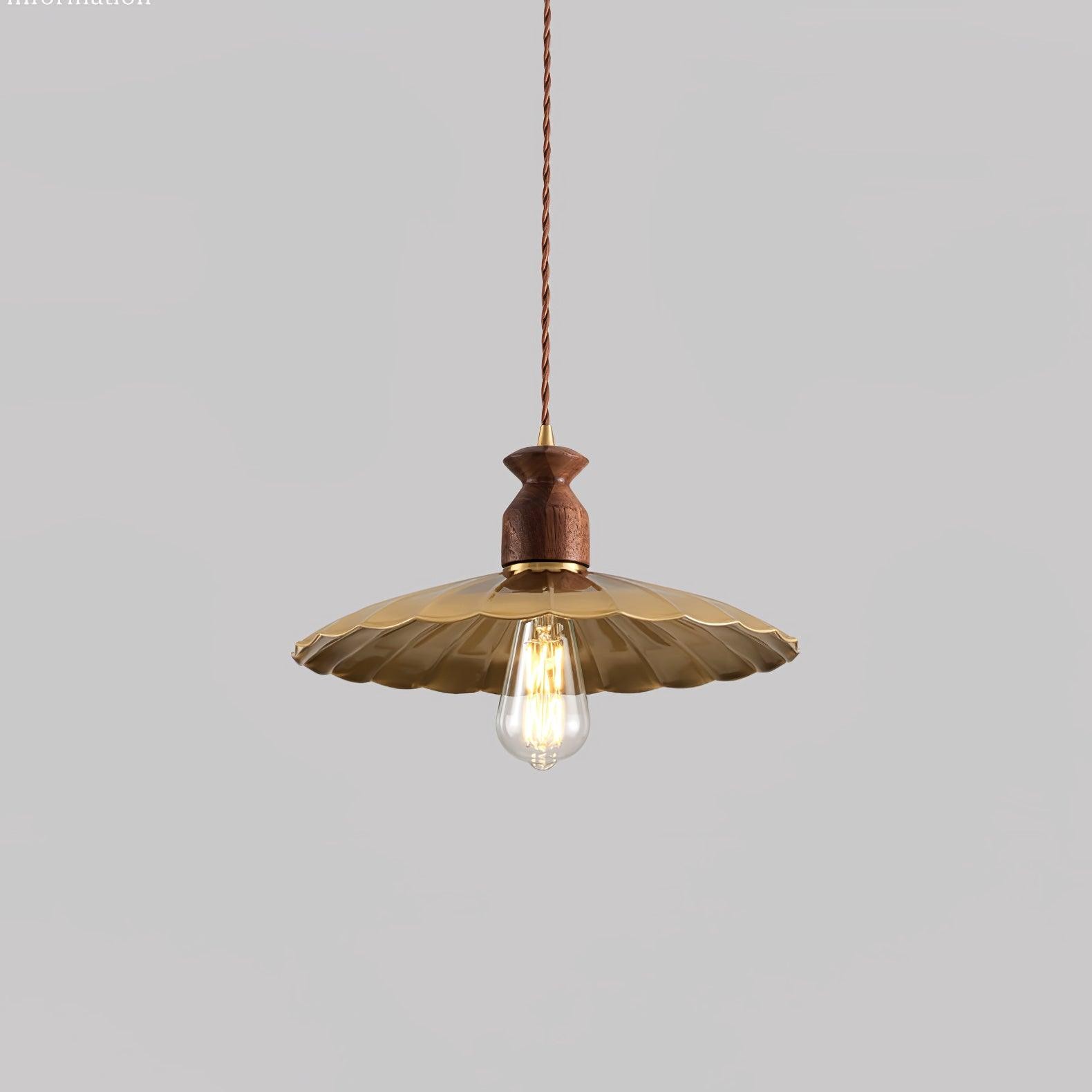 Hanglamp met messing wapenmotief HL2910