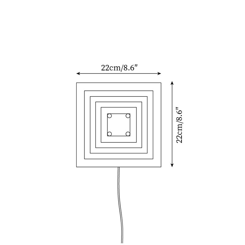 Bedin Plug In Wandlamp HL2577