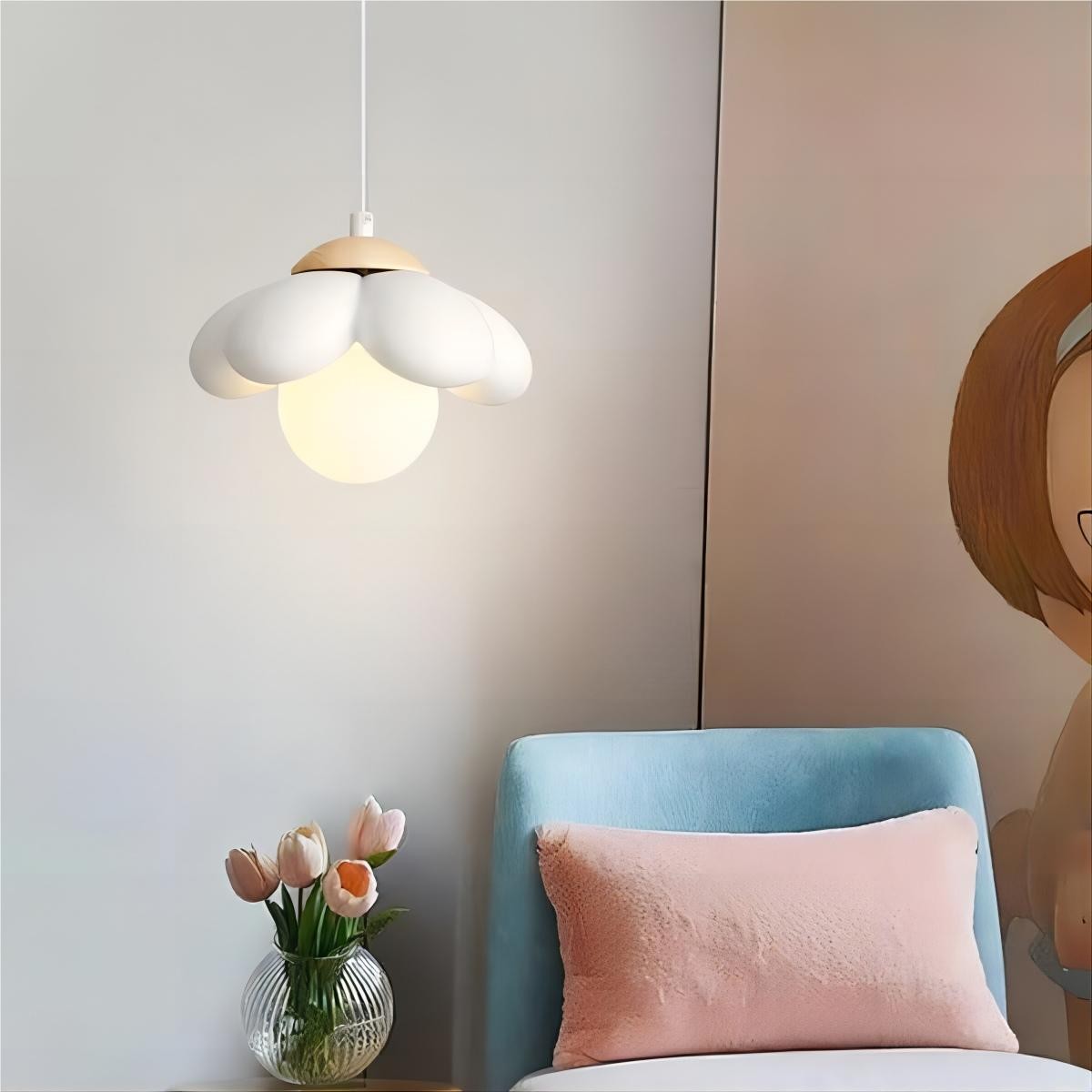 Moderne hanglamp met kersenbloesembloem HL193