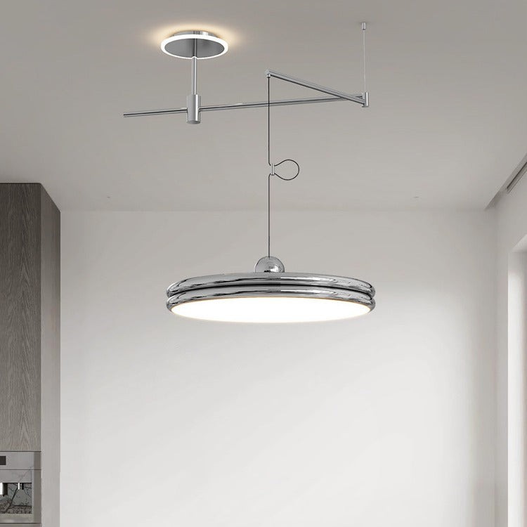 Vliegende schotel hanglamp met beweegbare arm HL1311
