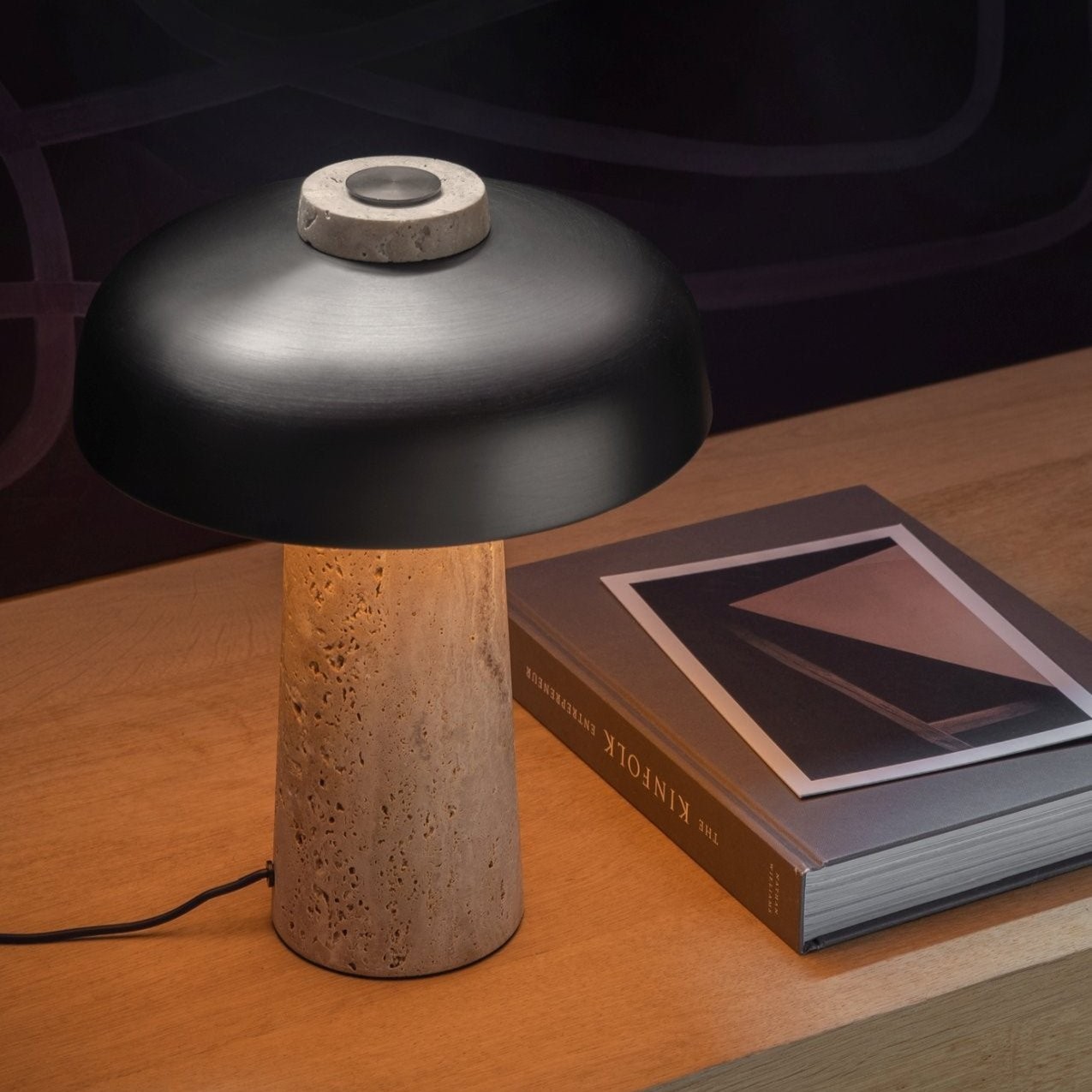 Metalen Paddestoel Natuurlijke Textuur Tafellamp HL900