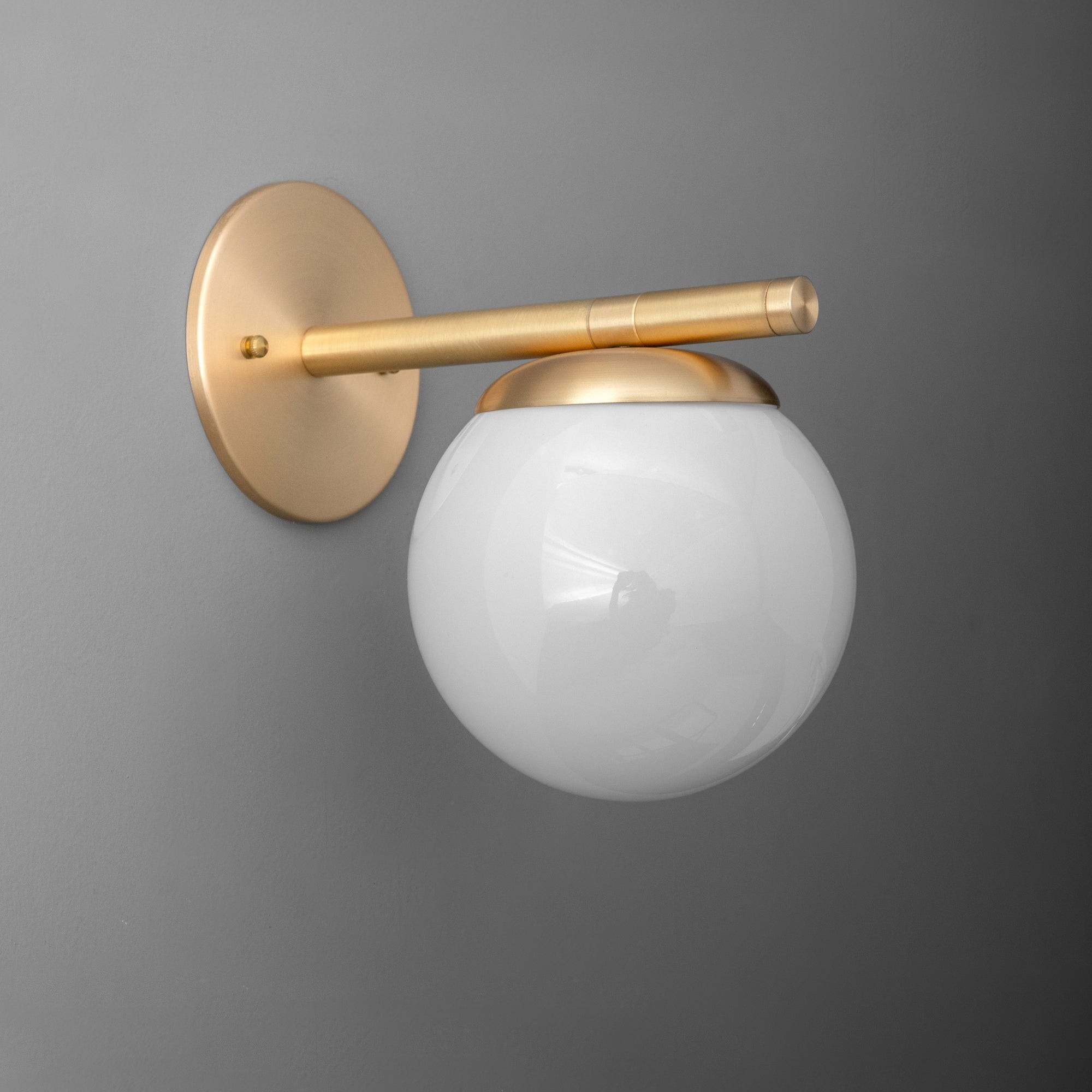 Glorica Glazen Wandlamp - Mat Bolvormige Lamp HL1759