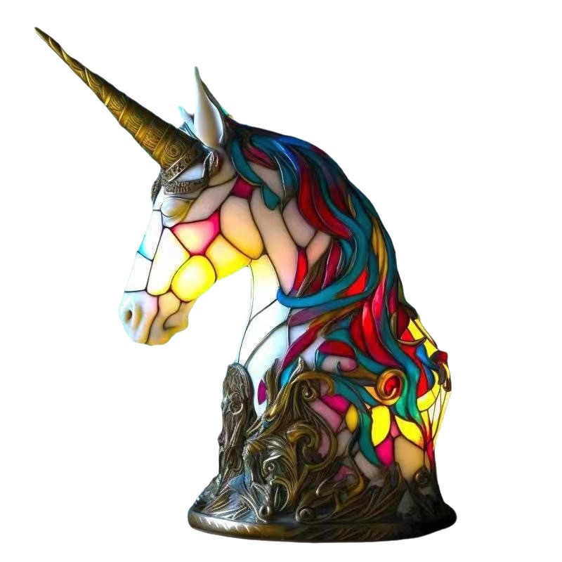Magisch dierenbeeld Hars Tafellamp HL590