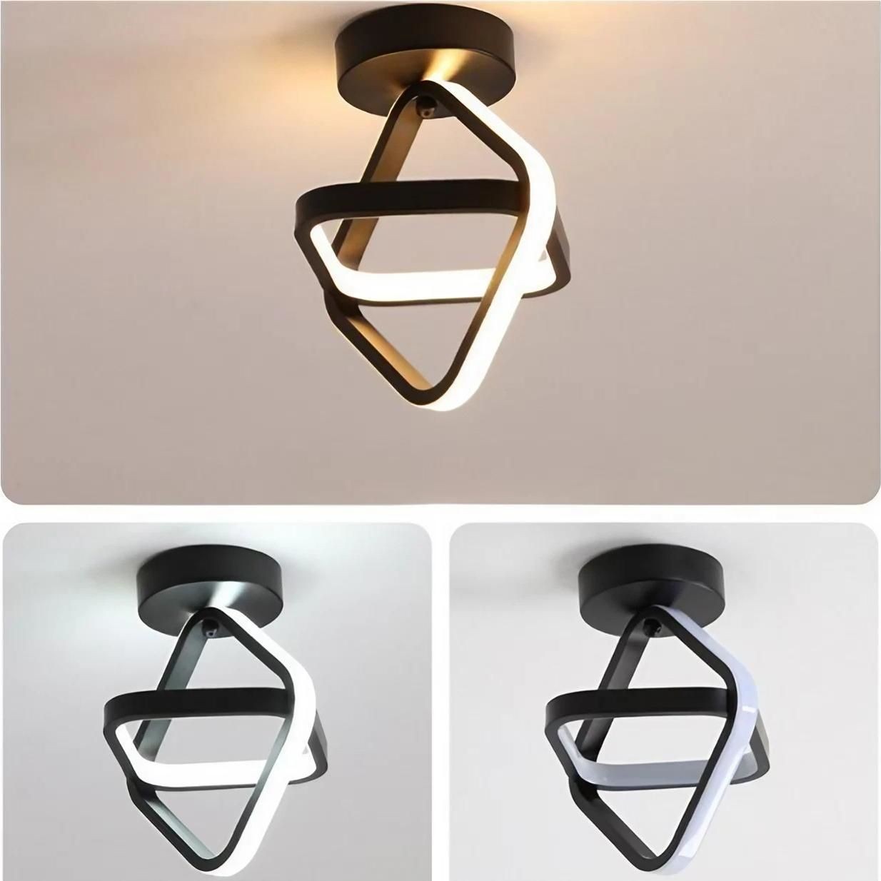 Nordic Ribbon gekruiste cirkel plafondlamp HL195