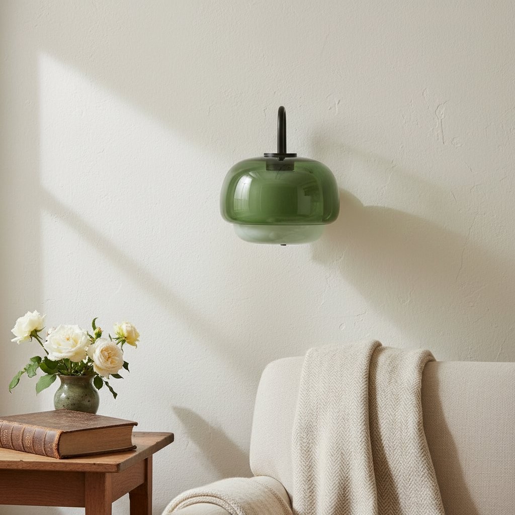 Clinco Mushroom Glazen Wandlamp - Moderne Verlichting voor Woonkamer en Slaapkamer HL1777