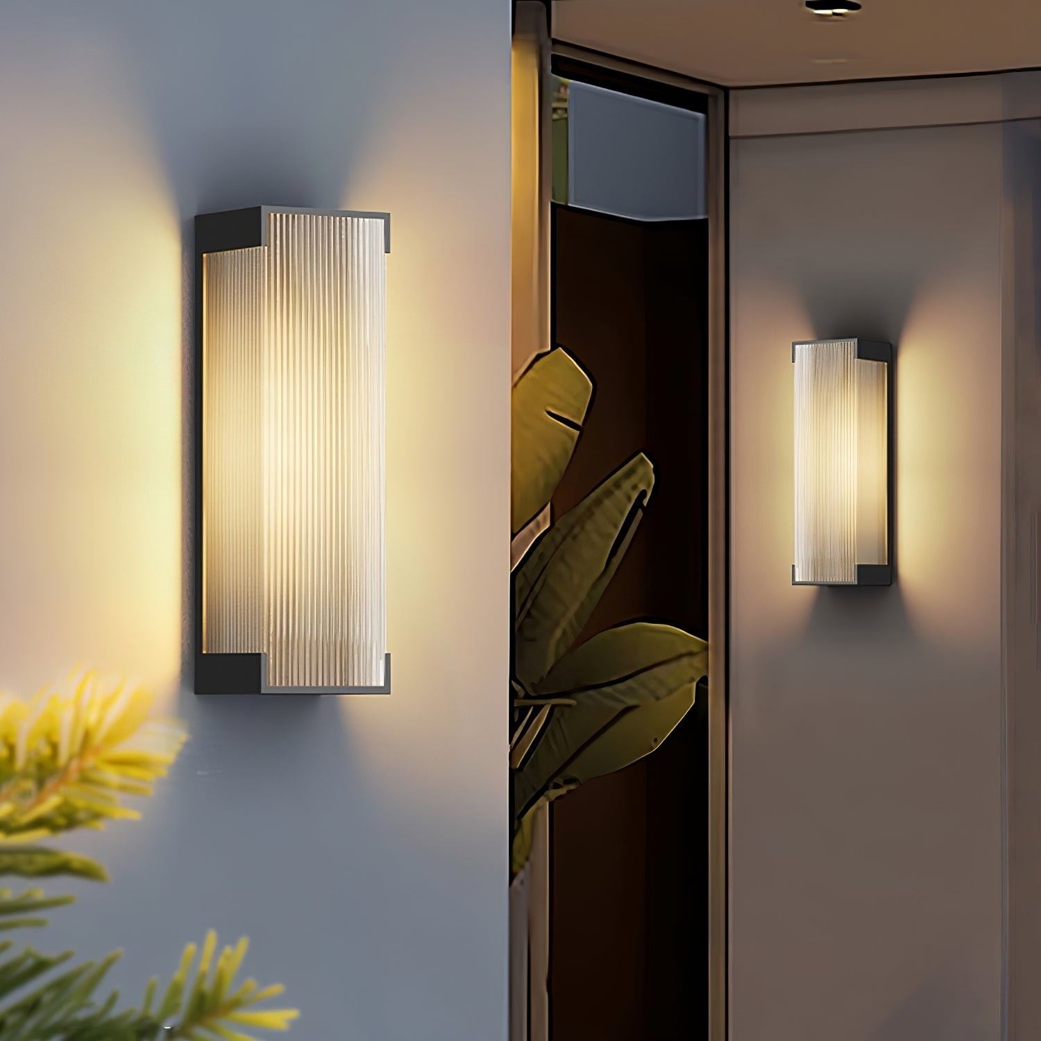 Rechthoekige buitenwandlamp HL793
