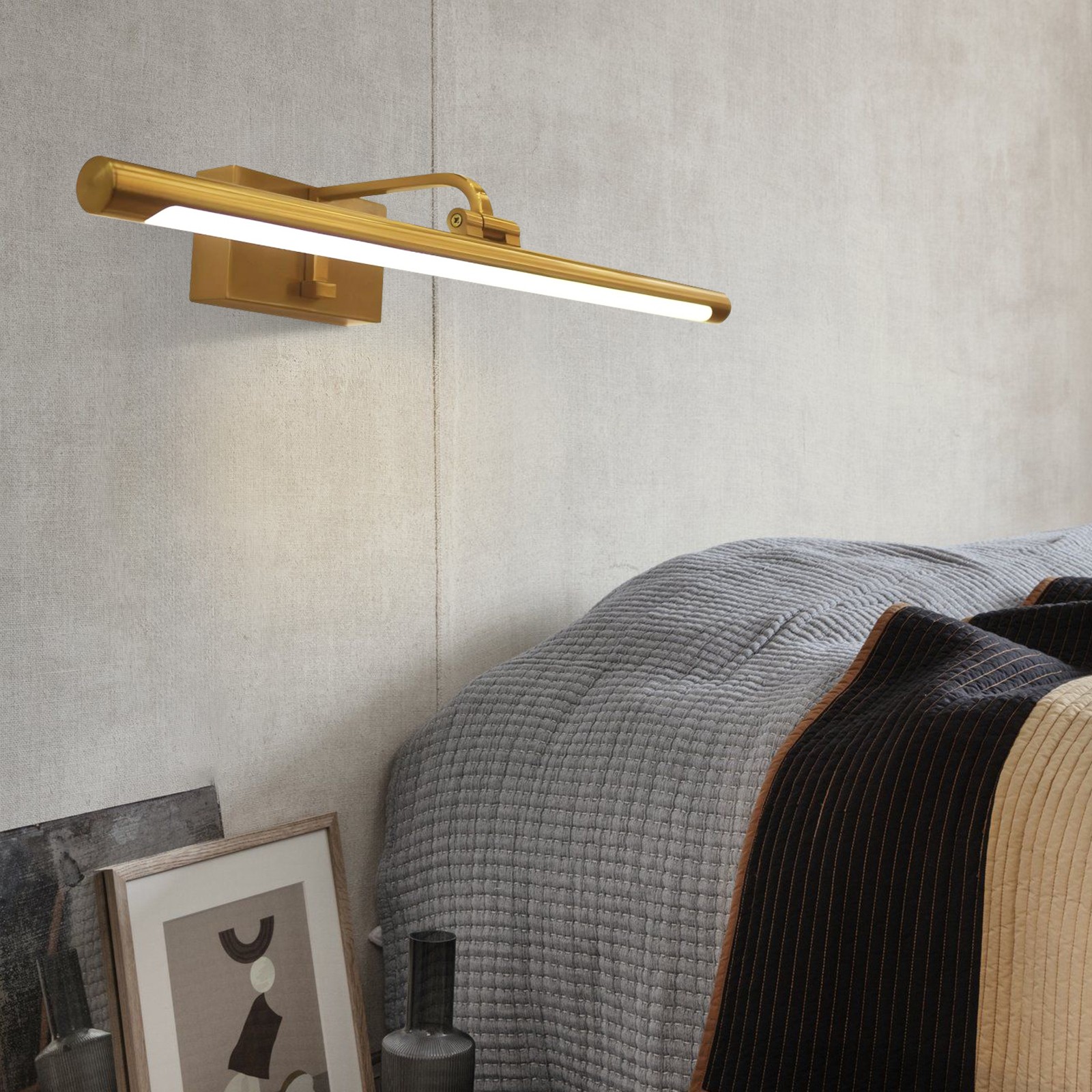 Spiegel Front LED Messing Wandlamp HL452