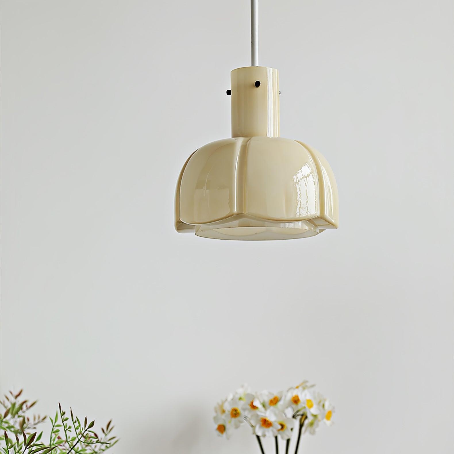 Middeleeuwse stijl glazen knop hanglamp HL619