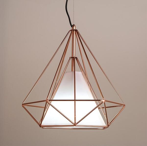 Diamond cage hanglamp
