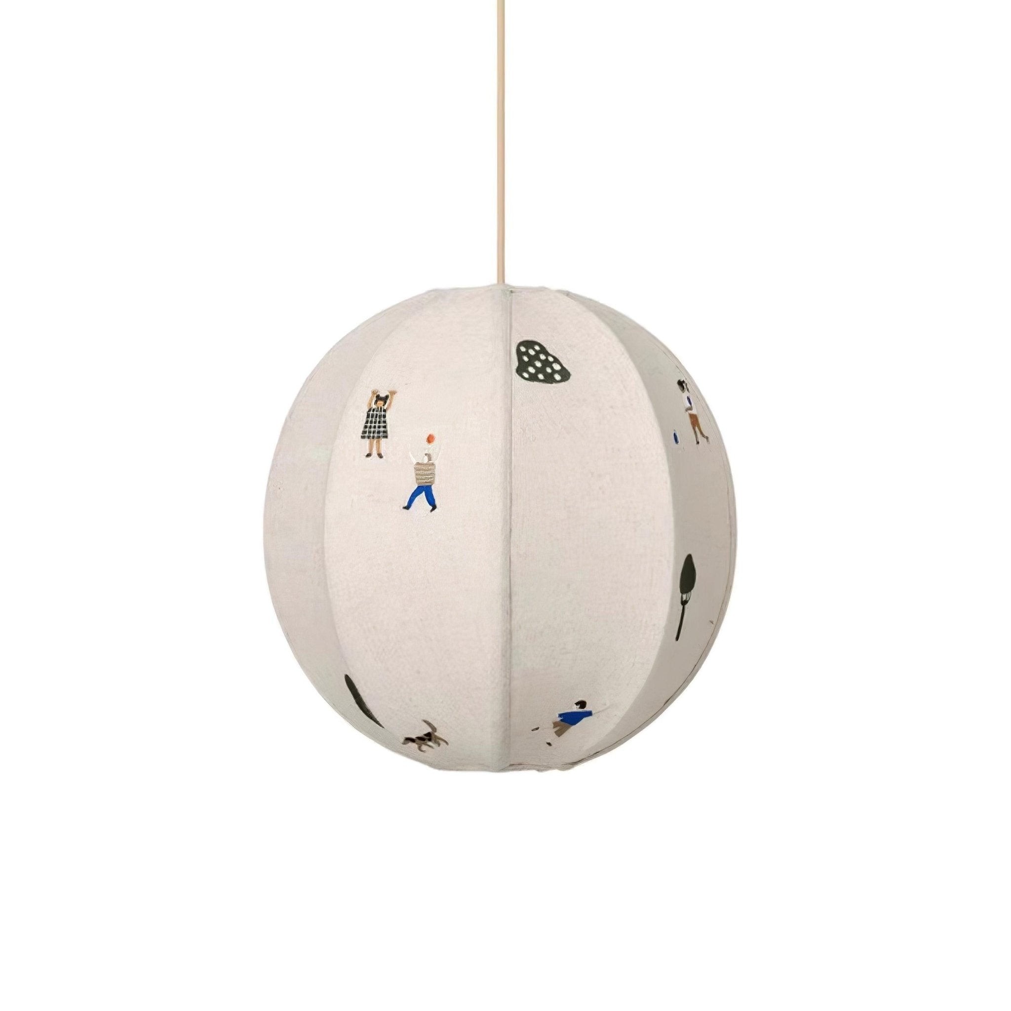 Park geborduurde textiel hanglamp HL634