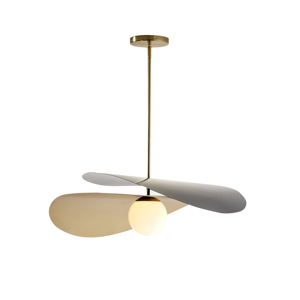 Nordic Simple Dubbellaags Bolvormige Glazen Kroonluchter HL655