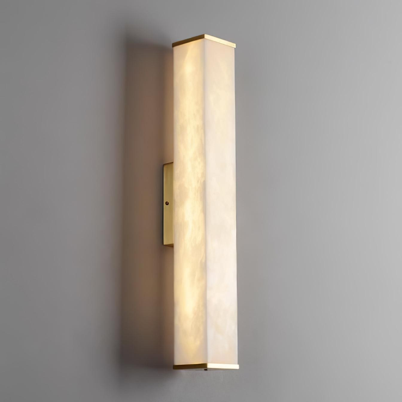 Kubusvormige albasten wandlamp HL2951