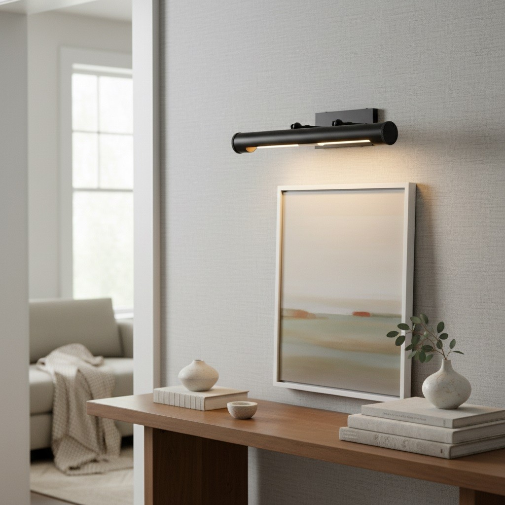 Modo Schilderijlamp - Klassieke boogvormige messing kunstlamp voor galeriewand HL2372