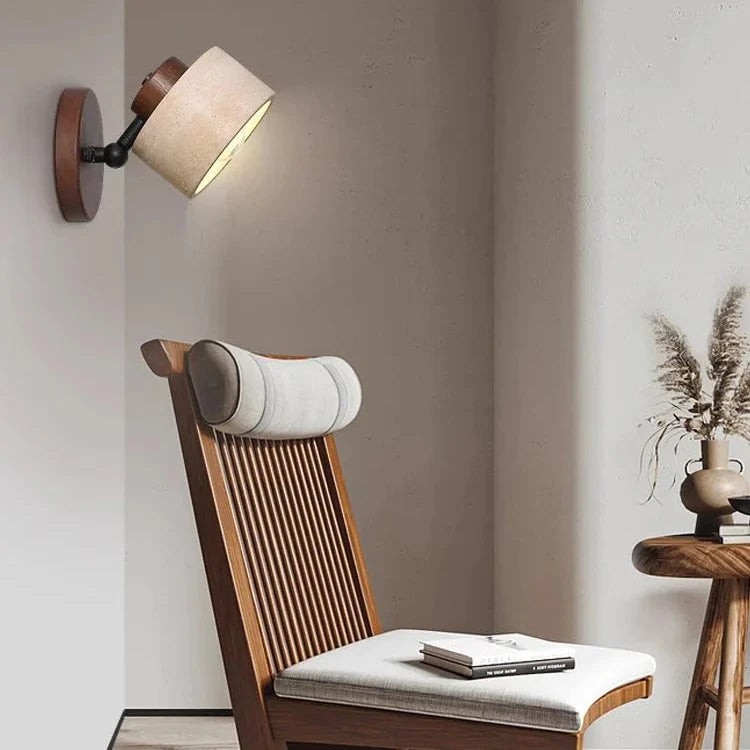 Studie Lezen Minimalistische Travertijn Stenen Wandlamp HL1269