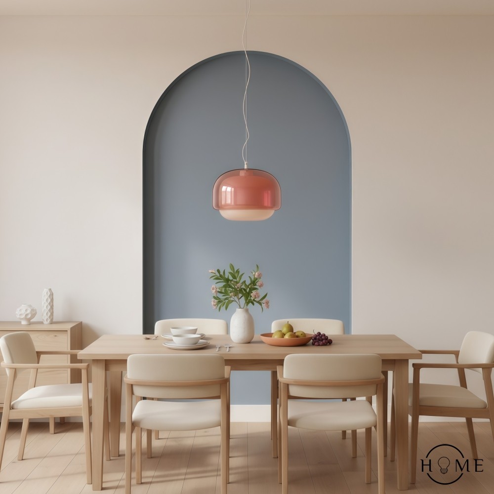 Clinco Dubbele Bolvormige Glazen Hanglamp - Moderne Kleurrijke Hanglamp voor de Slaapkamer HL1094